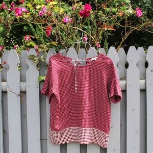 MADEWELL - Silk Bow Back Top in Ascot Tile